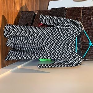 Size 6 black and white Taylor knee length dress